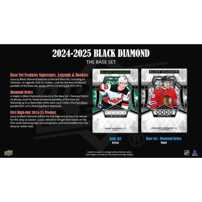 2024-25 Upper Deck Black Diamond Hockey Hobby 5 Box Case