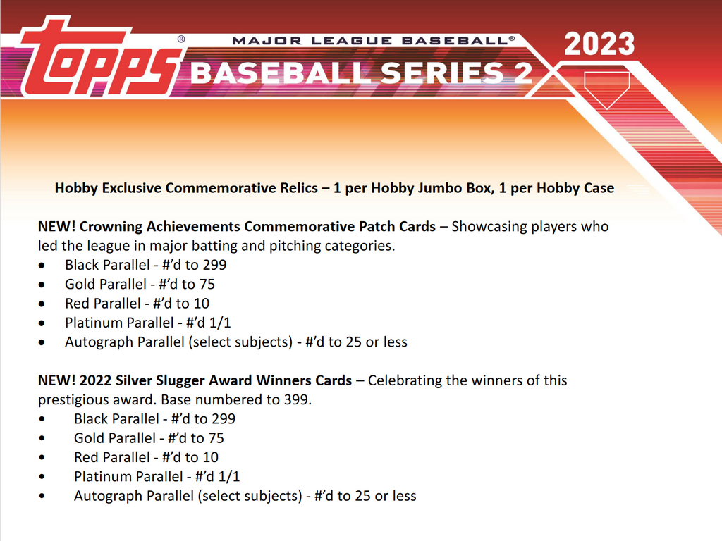 2023 Topps Series 2 Baseball Hobby Box