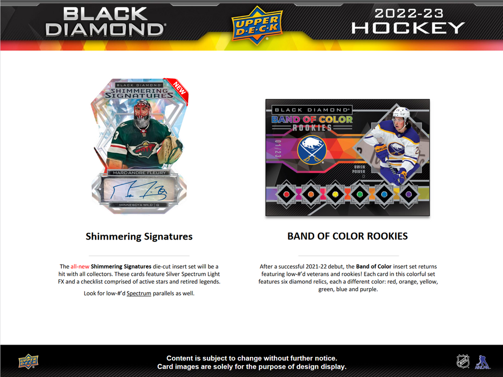 2022-23 Upper Deck Black Diamond Hockey Hobby 10 Box Case