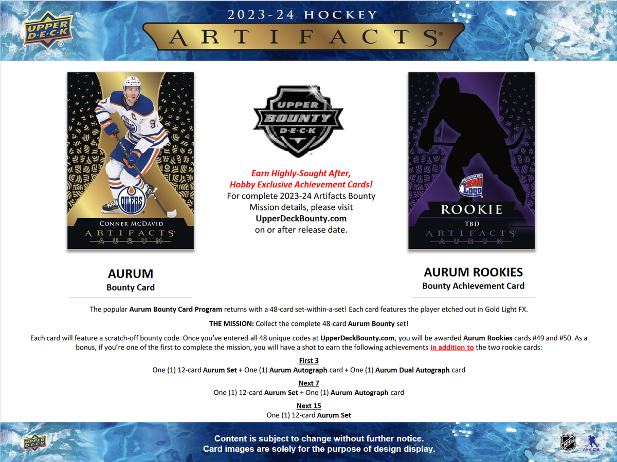 2023-24 Upper Deck Artifacts Hockey Hobby 20 Box Case