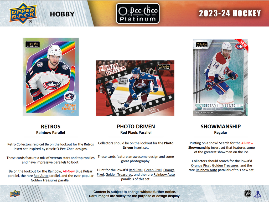 2023-24 O-Pee-Chee Platinum Hockey Hobby Box