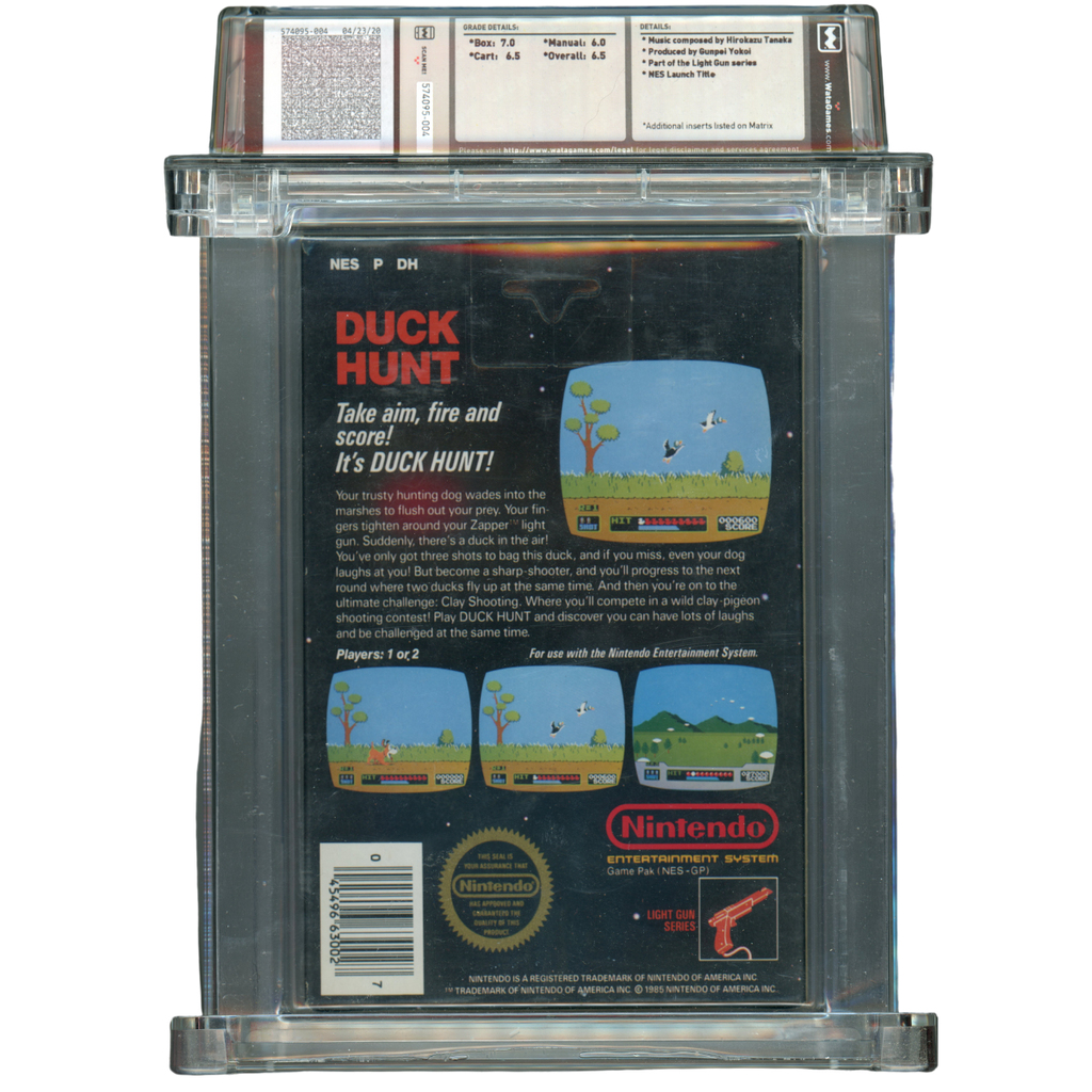 SNES Duck Hunt WATA 6.5 1985 CIB (#MW07)