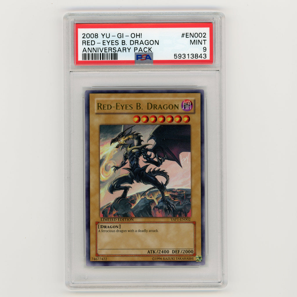 2008 Yu-Gi-Oh Red Eyes Black Dragon Anniversary Pack EN002 PSA 9 (#AF4)