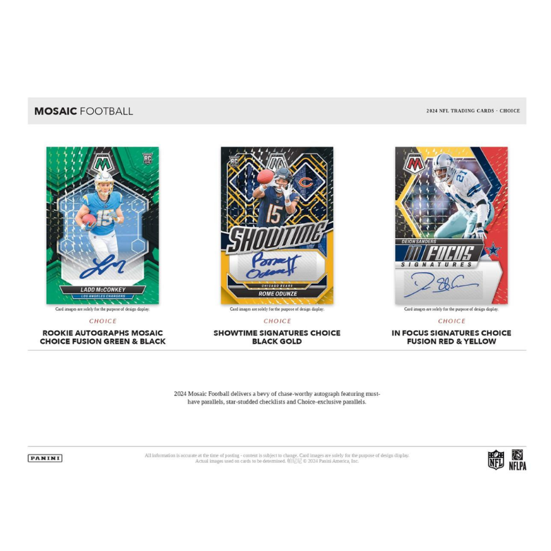 2024 Panini Mosaic Choice Football 20 Box Case